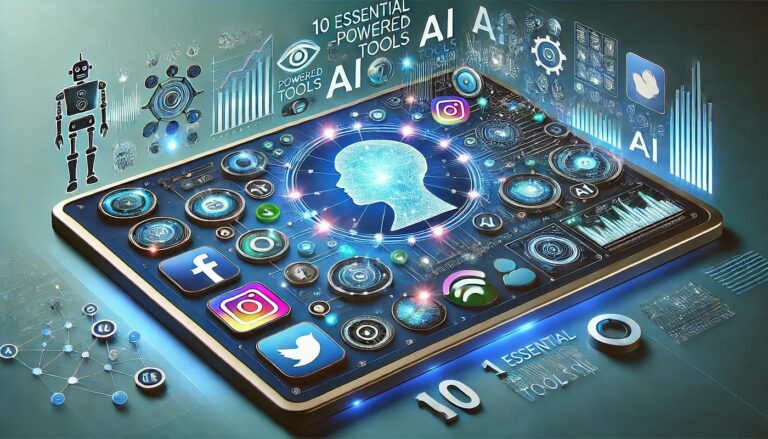 AI Social Media Management Tool dashboard automating content scheduling, audience engagement, analytics, and social media marketing campaigns in 2026