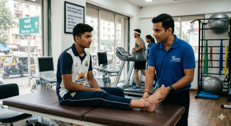 Common sports injuries and physiotherapy treatment in Vashi