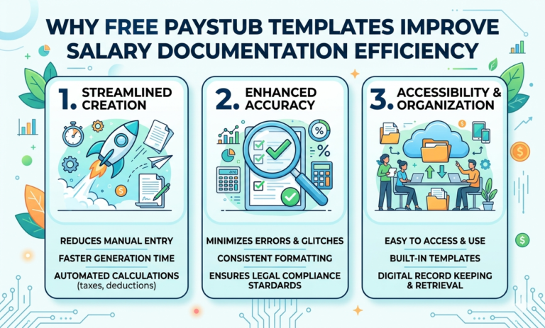 Why Free Paystub Template Improve Salary Documentation Efficiency