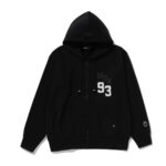 MBA 93 Zip Up Hoodie Black