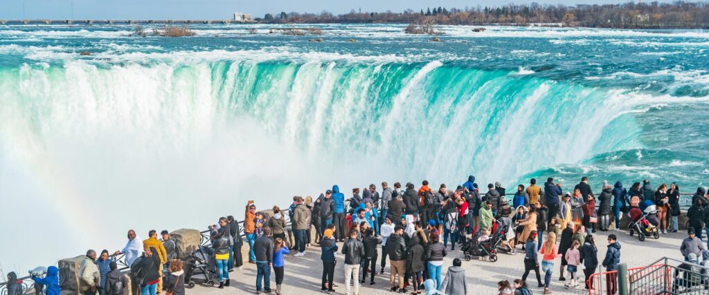 Niagara Falls Tours Canada scenic waterfall boat ride with breathtaking natural views and misty atmosphere