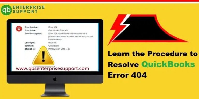 QuickBooks Error 404