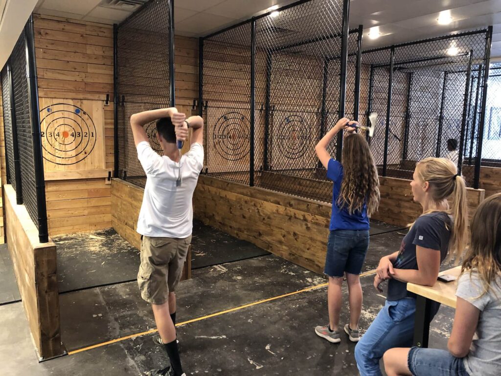 miramar axe throwing at brewery