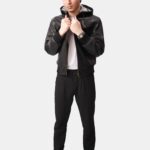 leather mens blazer