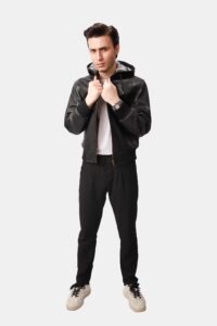 leather mens blazer