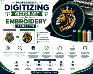 Professional Digitizing Vector Art For Embroidery Benefits
