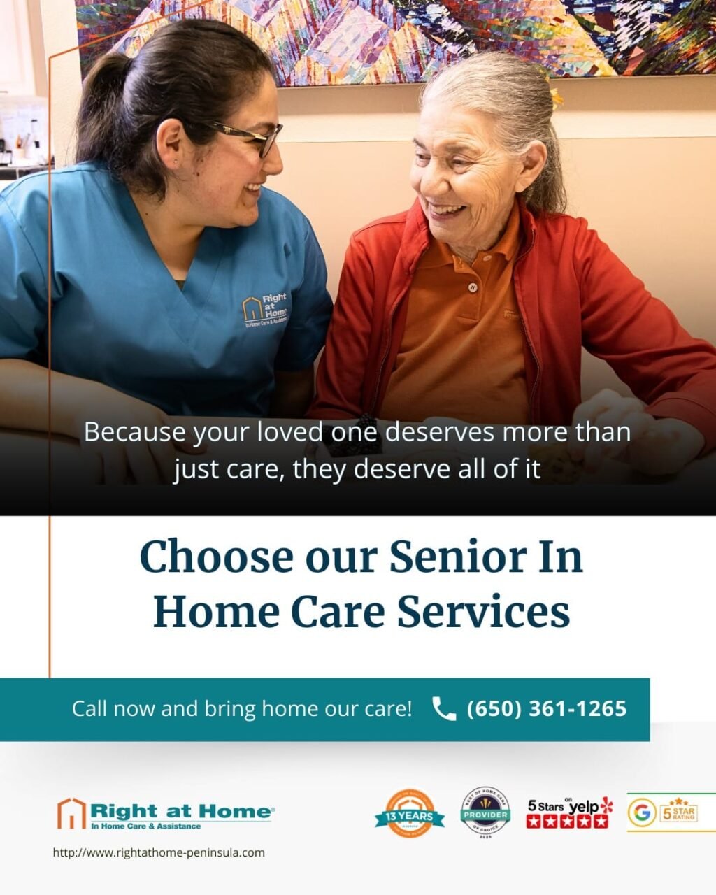 senior in home care rahpeninsula