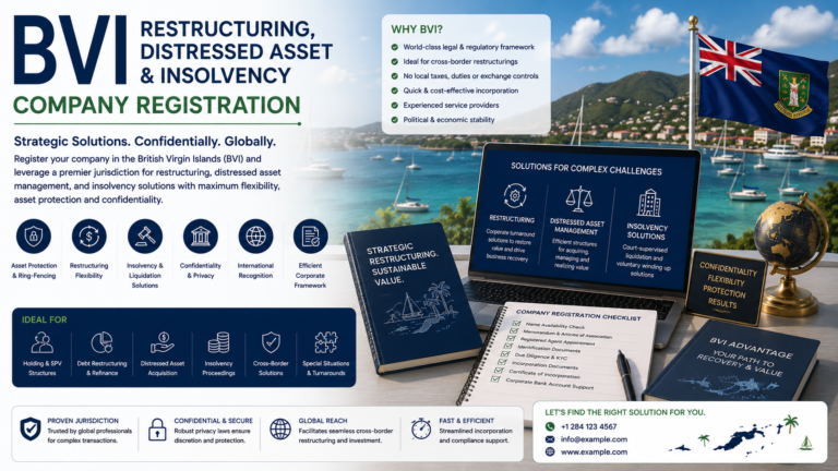 BVI Restructuring, Distressed Asset & Insolvency Company Registration