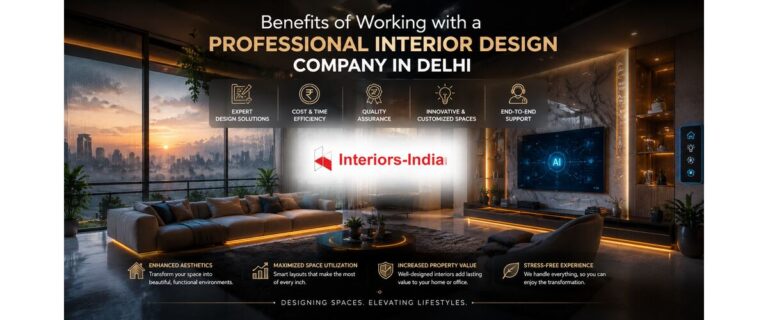 Benefits of Working with a Professional Interior Design Company in Delhi