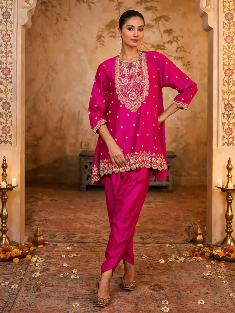 Rani Pink Tulip Suit