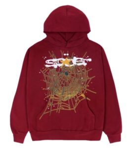 Sp5der Logo Hoodie Maroon