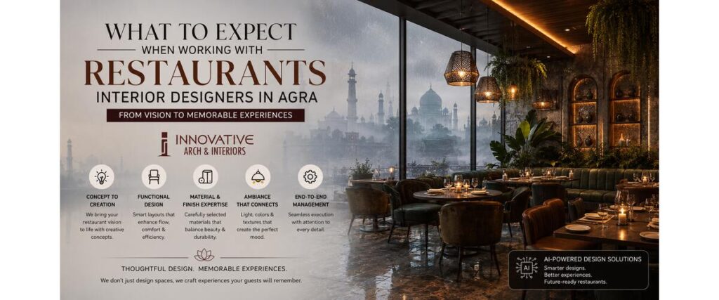 What to Expect When Working with Restaurants Interior Designers in Agra