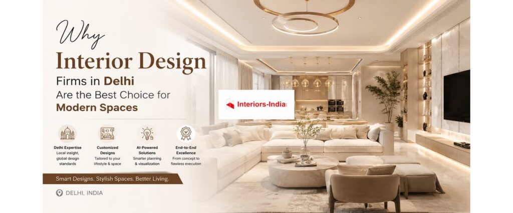 Why Interior Design Firms in Delhi Are the Best Choice for Modern Spaces