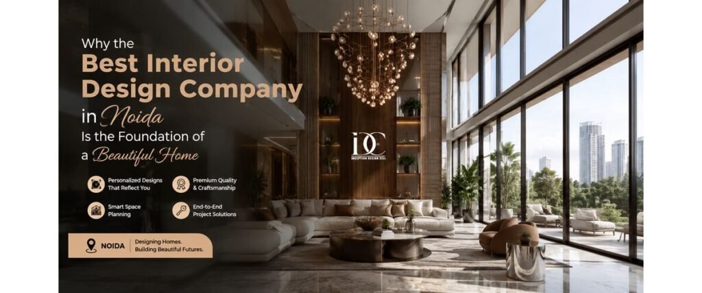 Why the Best Interior Design Company in Noida Is the Foundation of a Beautiful Home