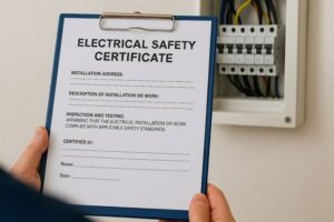 domestic electrical installation certificate