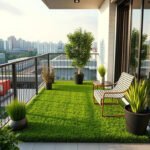 green grass mat