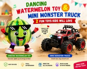 Dancing Watermelon Toy & Mini Monster Truck Toy