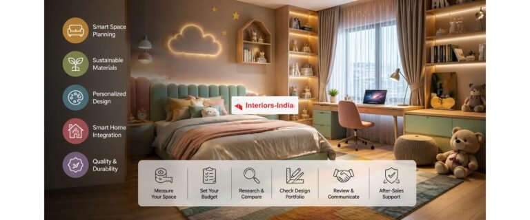 How to Choose the Best Interiors in India for Your Home