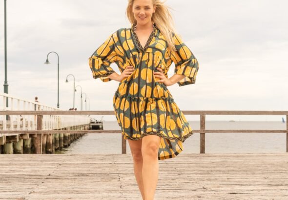 Cotton Midi Dress