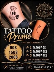 Meilleur studio de tatouage Montréal, Perceurs professionnels Montréal