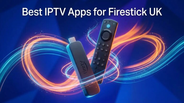 Firestick IPTV streaming on a smart TV with a modern interface