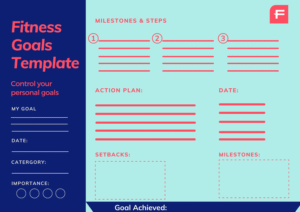 fitness goals worksheet