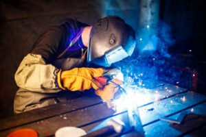 Welded in Small Part