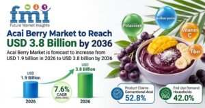 Acai Berry Market to Reach USD 3.8 Billion by 2036 at 7.6% CAGR