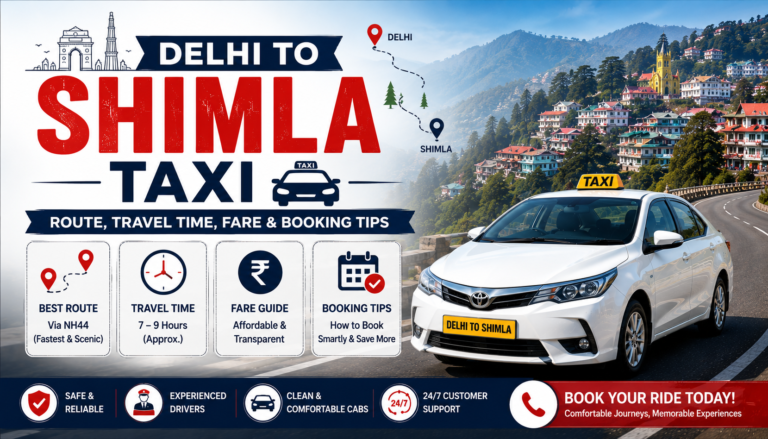 Delhi to Shimla Taxi