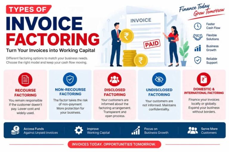Learn the types of invoice factoring, how each option works, key benefits, risks, and how to choose the right factoring solution for your business.