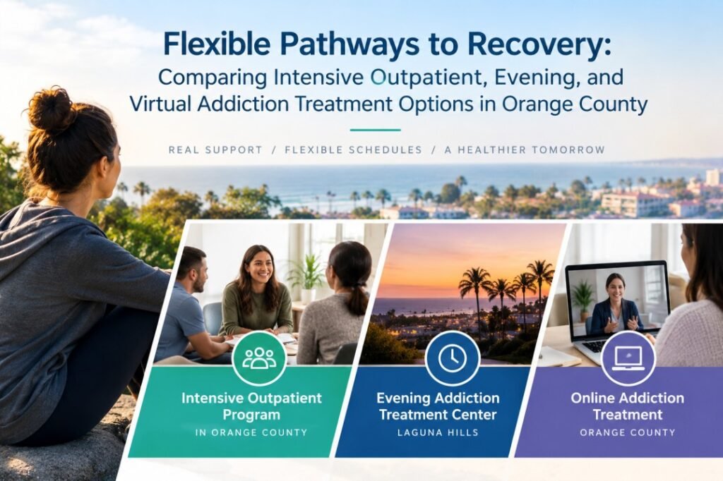 Comparing Intensive Outpatient, Evening, and Virtual Addiction Treatment Options in Orange County