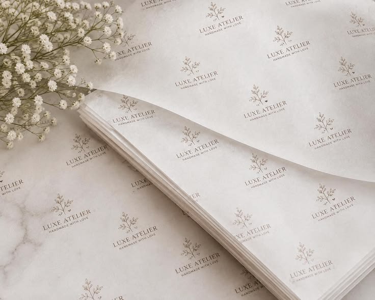 Personalized A4 Butter Paper 45 GSM, Custom Logo Packaging Paper, Branded Food Wrapping Sheets, Bakery Packaging Paper, 100 Sheets