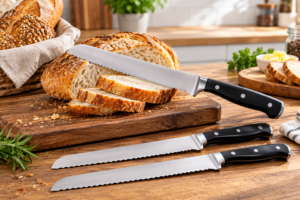 Serrated bread knives