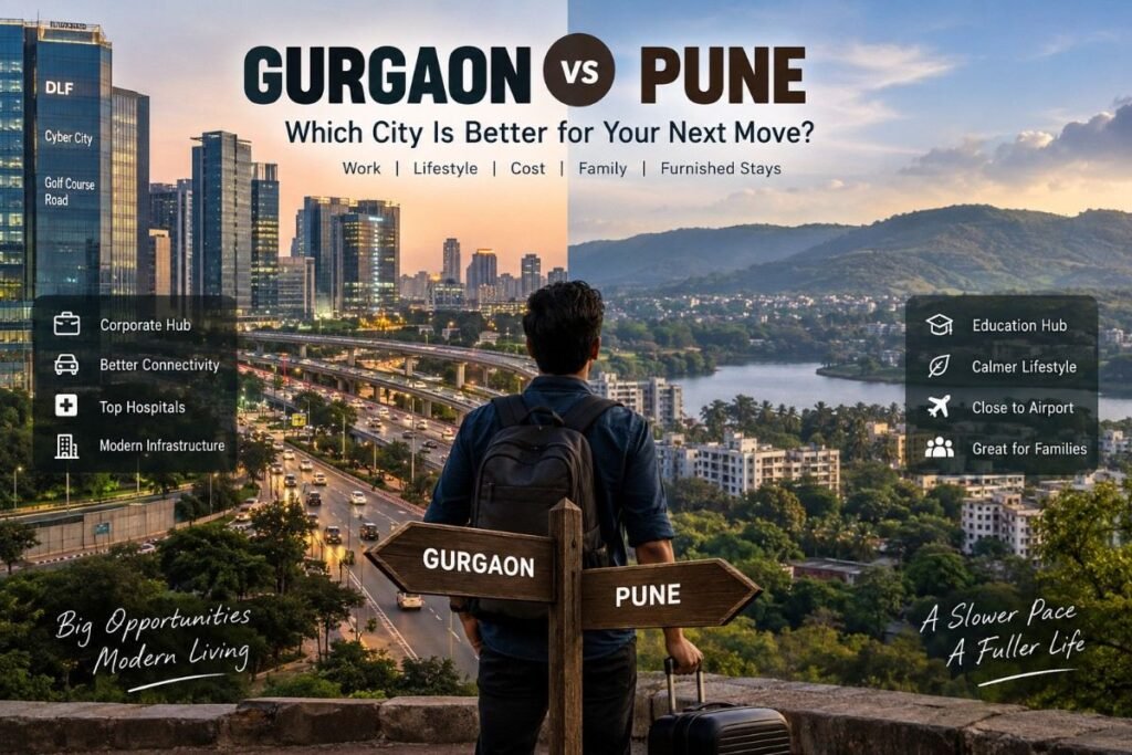 Serviced Apartments in Pune and Gurgaon A Side-by-Side Look
