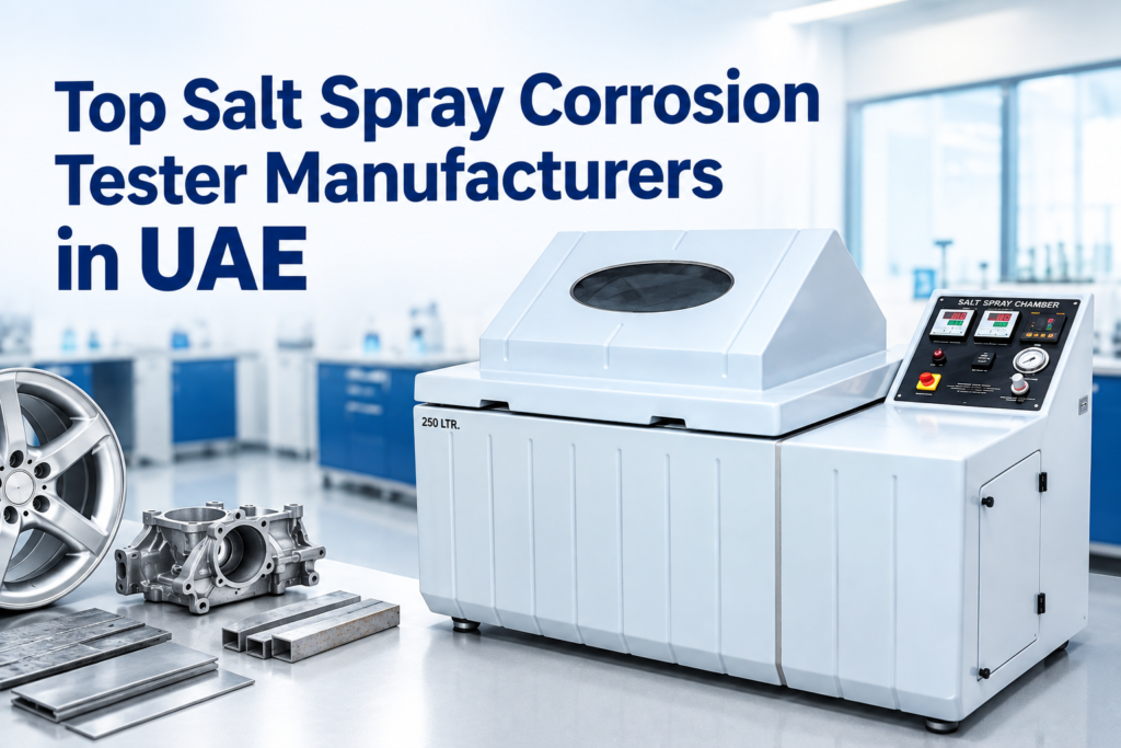 Top Salt Spray Corrosion Tester Manufacturers in UAE for Automotive and Metal Industries