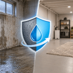flooded basement cleanup near