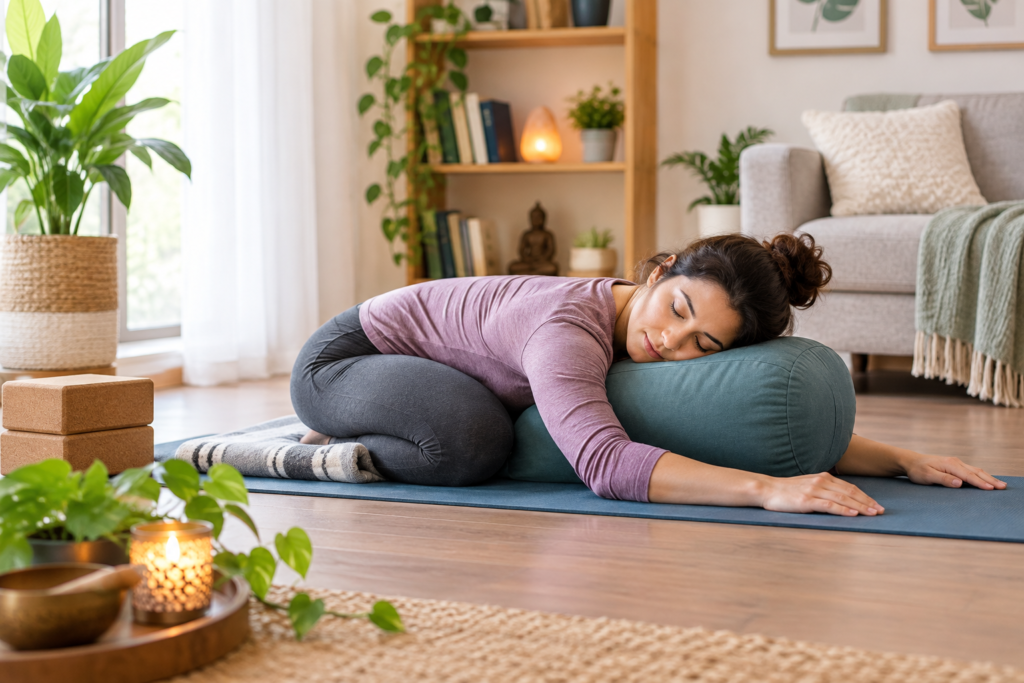 restorative yoga routine at home