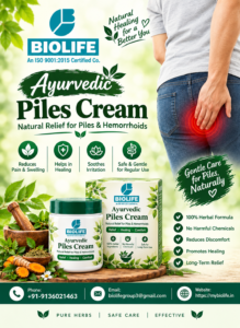 Natural Ayurvedic Piles Cream Ad