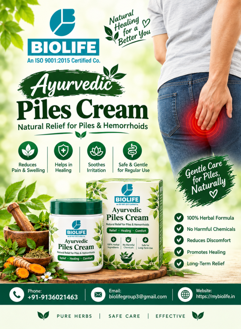 Natural Ayurvedic Piles Cream Ad