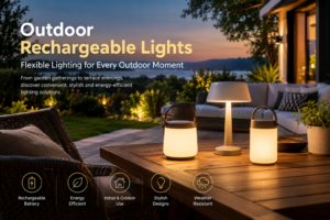 Twilight Patio Rechargeable Lighting