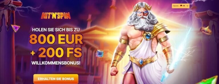 HitnSpin casino features including online slots, live dealer tables, and instant games