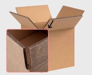 Packaging Boxes featuring a durable corrugated cardboard box for secure product packaging