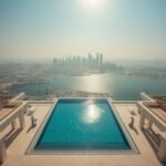 lucid-origin_An_aerial_drone_view_of_an_elegant_rectangular_infinity_pool_overlooking_the_Abu-0