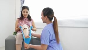 Physical therapy Pearland appointment with personalized assessment and recovery exercises